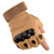 SAP GLOVE HALF FINGER HARD KNUCKLE TAN -X LARGE - iWholesale