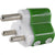 16A STD PLUG LED 250V - GREEN - 21-120499